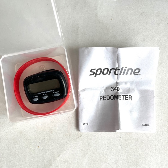 Sportline Pedometer 340 New.Comes with Instructions, pedometer, box & wristband. - Picture 1 of 6